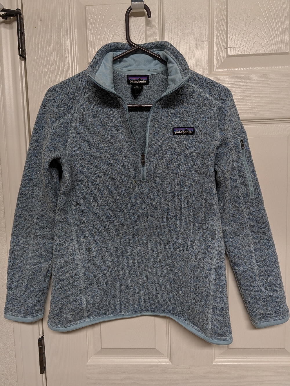 Patagonia Quarter Zip Better Sweater Blue Womens XS Blue Fleece Outdoor Layer